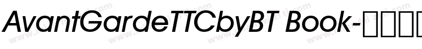 AvantGardeTTCbyBT Book字体转换